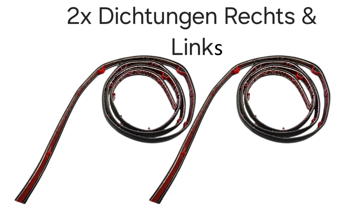 2x Seitenfenster-Brüstungsdichtung links und rechts passend für BMW E46 Coupé