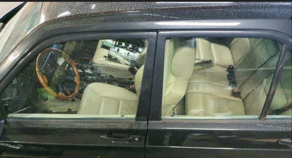 Türpappe Mercedes Benz W201 optisch reparieren E190 4Leisten aus Aluminium