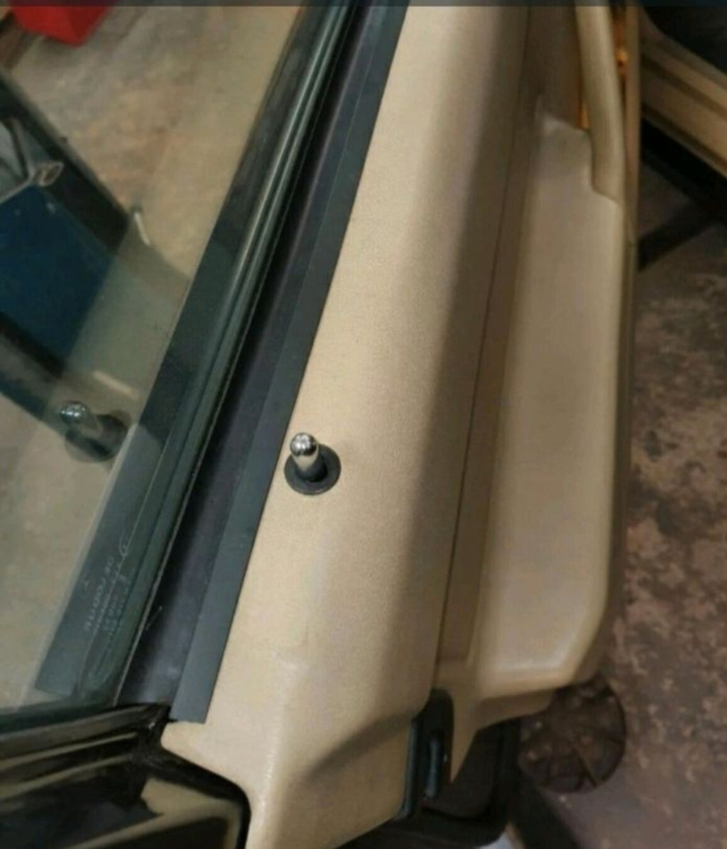 E190 Türpappe optisch reparieren 4-Leisten schwarz Kunststoff  selbstklebend 1cm