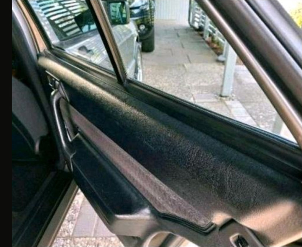 E190 Türpappe optisch reparieren 4-Leisten schwarz Kunststoff  selbstklebend 1cm