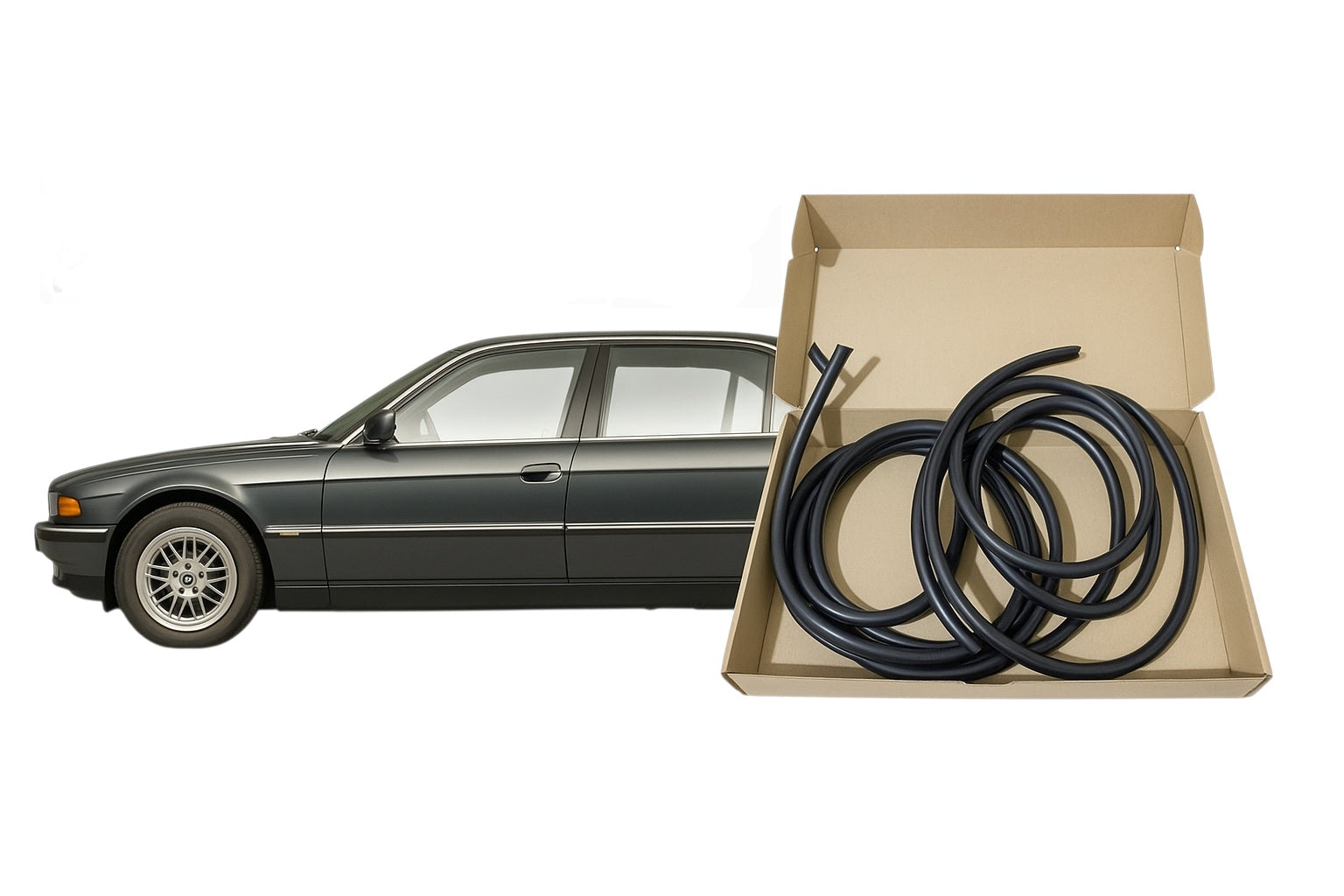 BMW E38 Dichtungsset 4x Dichtungen Langversion